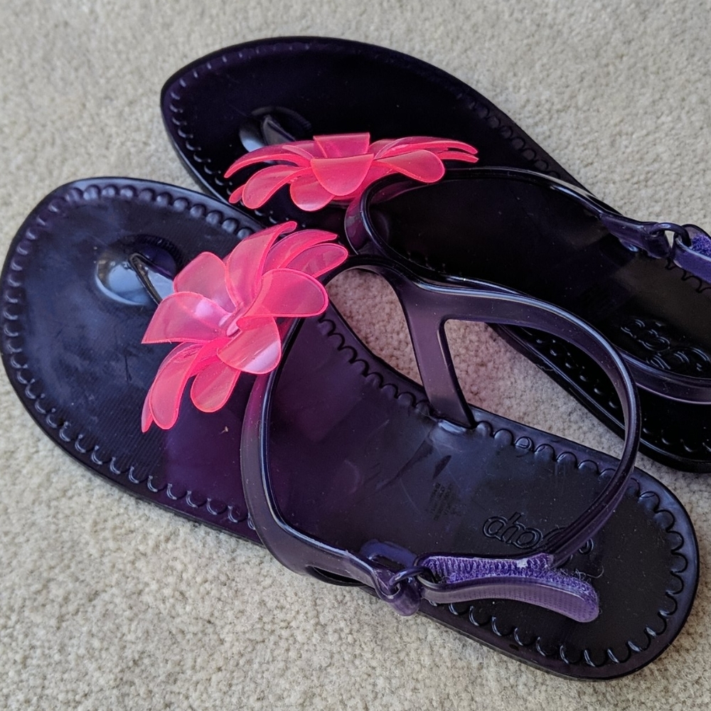 Pink Flower Sandals - Picture 2 of 4
